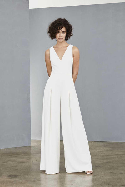 Amsale Little White Jumpsuit 