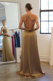 Amsale Bridesmaids "Felicia" Size 10, Gold