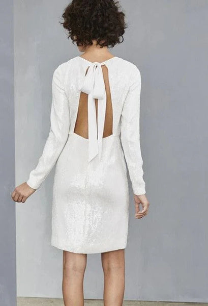 amsale mini dress Amsale Little White Dress LW130