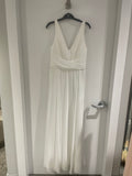 Amsale Bridesmaid "Justine" in White Size 10