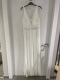 Amsale Bridesmaid "Justine" in White Size 10