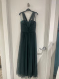 Amsale Bridesmaids "Aisha" in Hunter Size 8