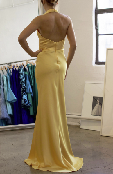 amsale gold bridesmaid dress Champagne Amsale bridesmaid gowns @twirllex