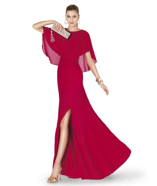 Pronovias Evening Alheli: Burgandy, Size 10 – Elizabeth Johns