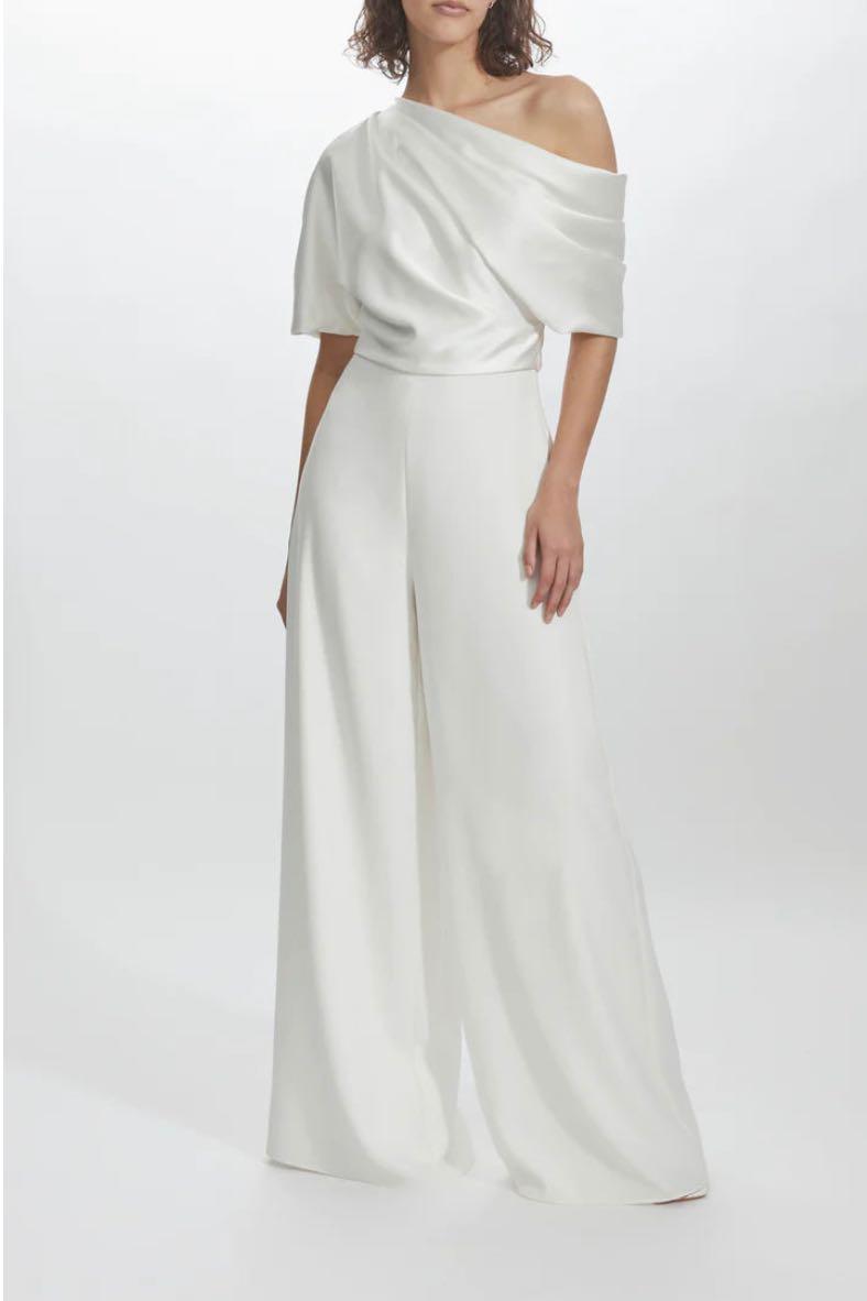 Amsale Little White Jumpsuit "LW207"