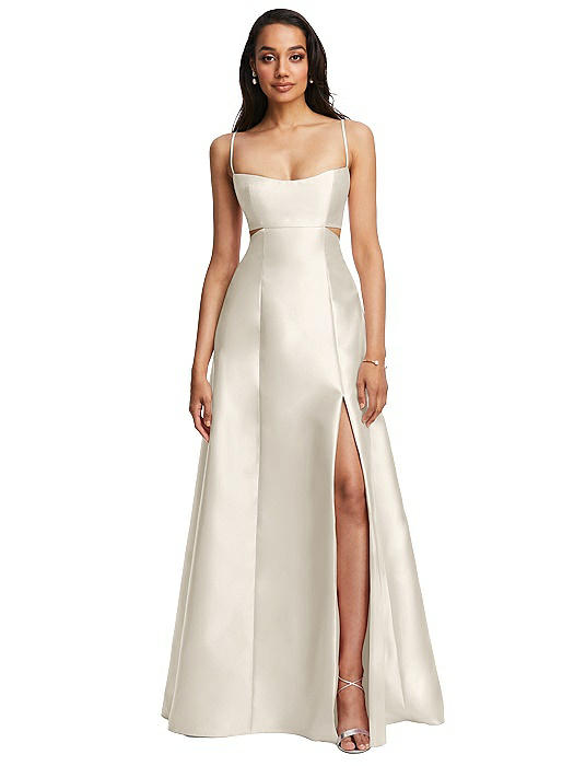 high low cocktail dress alfred sung Alfred Sung Strapless High-Low Maxi Dress