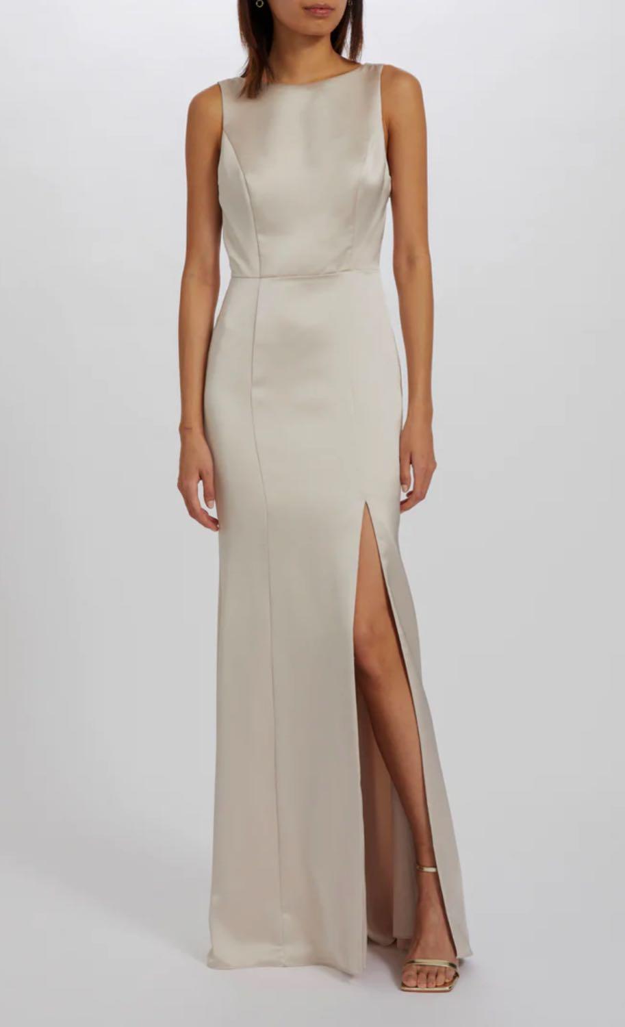 $25 Super Sale Amsale Bridesmaids "Leslie", Prosecco Size 10