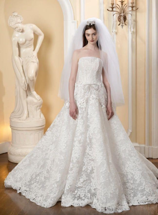 reem acra wedding dress Love From Above Look 21 it beautifully hugs the body through the bodice and hips before gracefully flaring at the hem for a dramatic yet refined finish In My Dreams | Reem