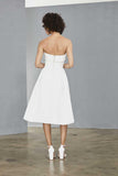 Amsale Little White Dress "LW140"