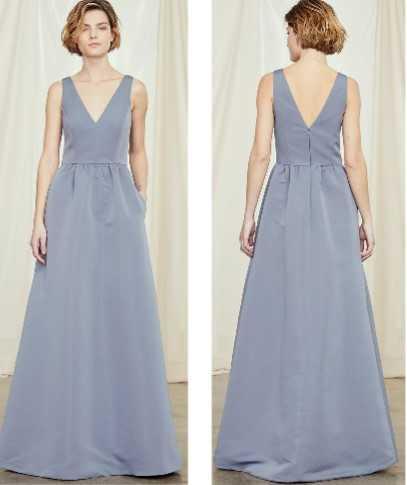 $25 Super Sale Amsale Bridesmaids "Jacqueline" Graphite Size 12