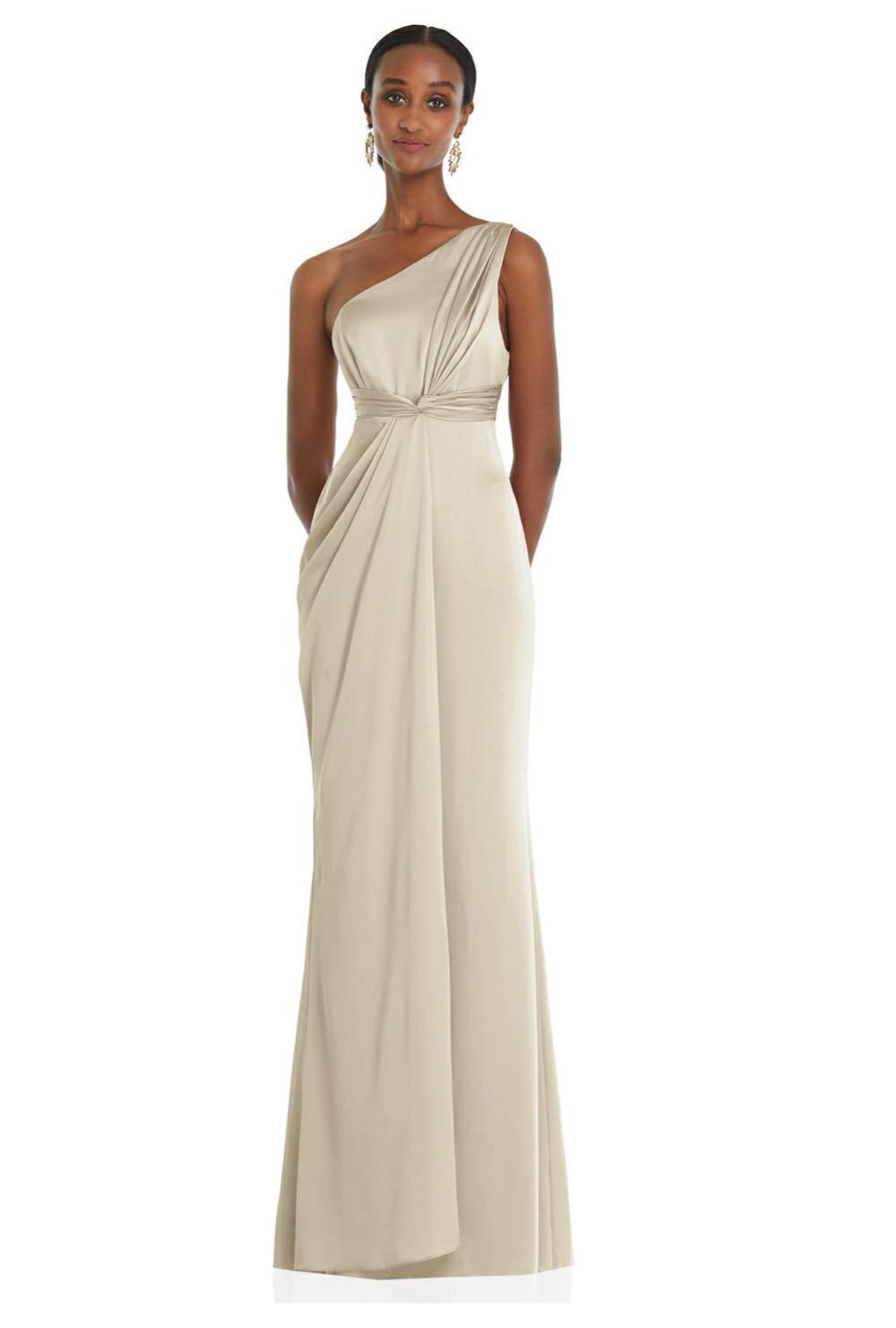 $25 Super Sale Dessy Collection "3111", Champagne Size 10
