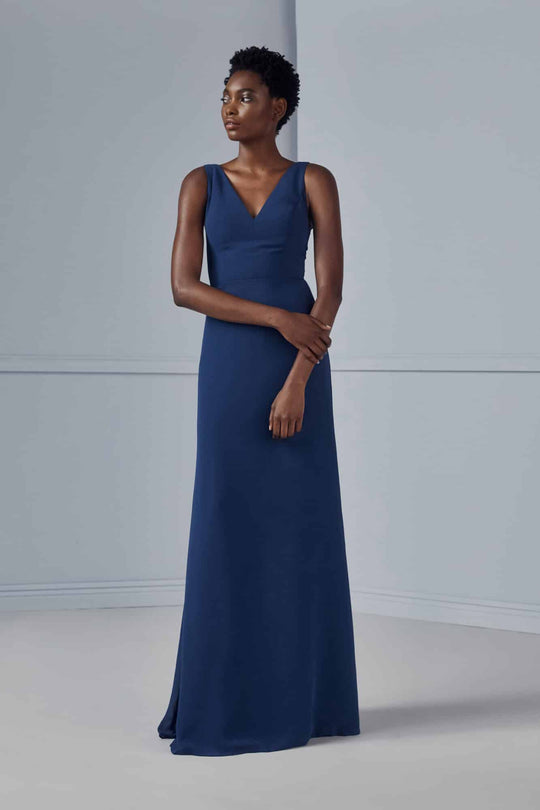 Amsale Bridesmaids "Tyrie" Size 14, Navy