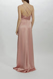 Amsale Bridesmaids "Kelani" in Rose Quartz