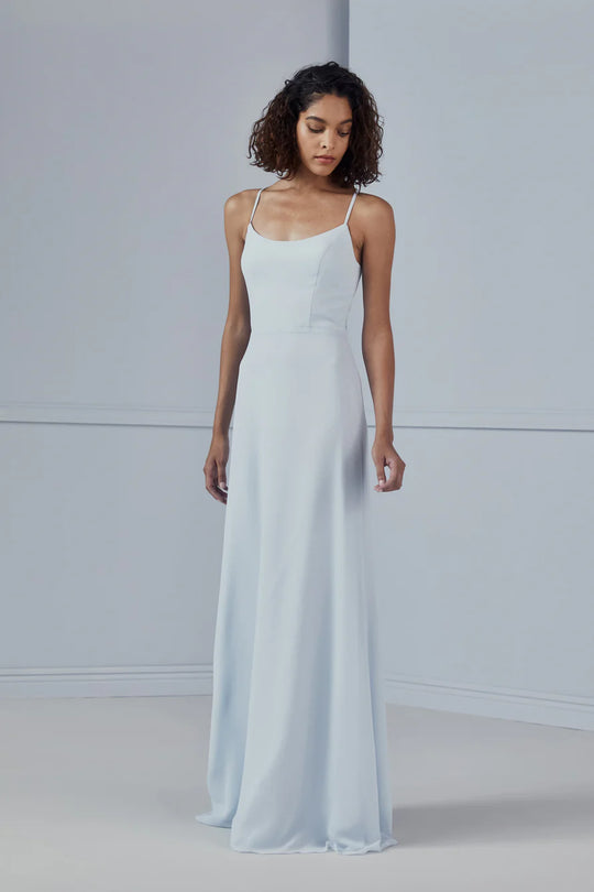 Amsale Bridesmaid "Cami" in Sage, Size 8