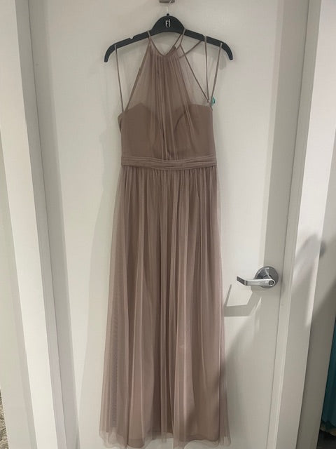 Amsale Bridesmaids "Aliki" in Latte Size 6