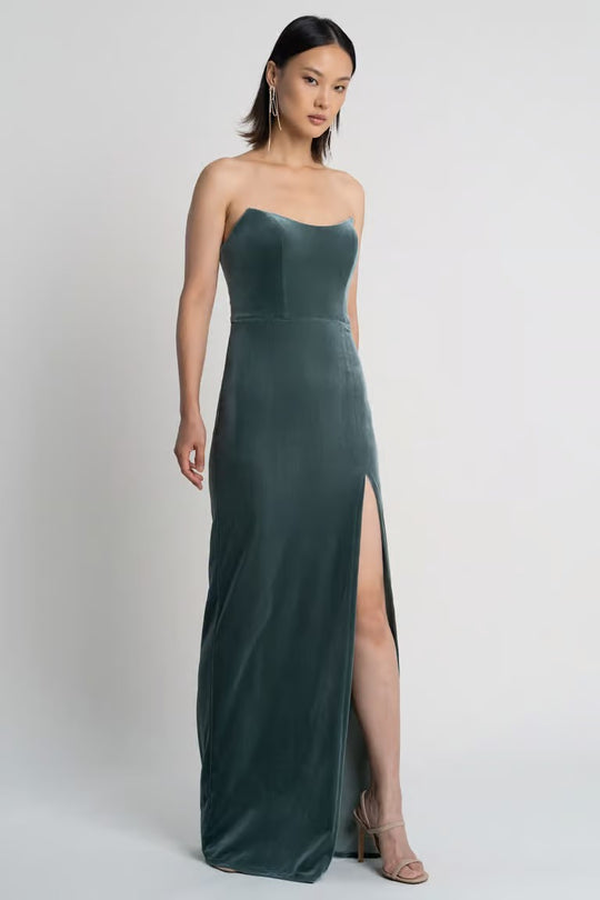 Jenny Yoo "Liliana" Size 10, Dark Eucalyptus