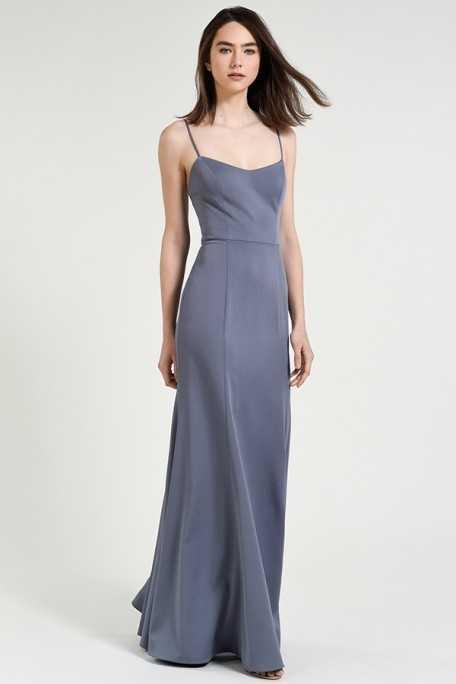 Jenny Yoo "Aniston" in Hydrangea Grey, Size 10