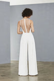 Amsale Little White Jumpsuit "LW136"