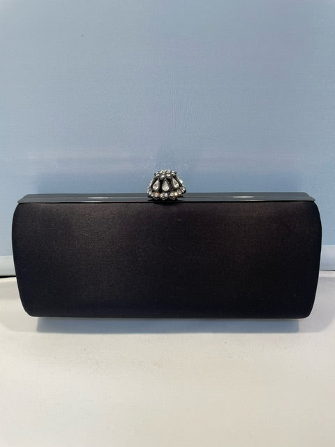 Black Satin Mini Clutch