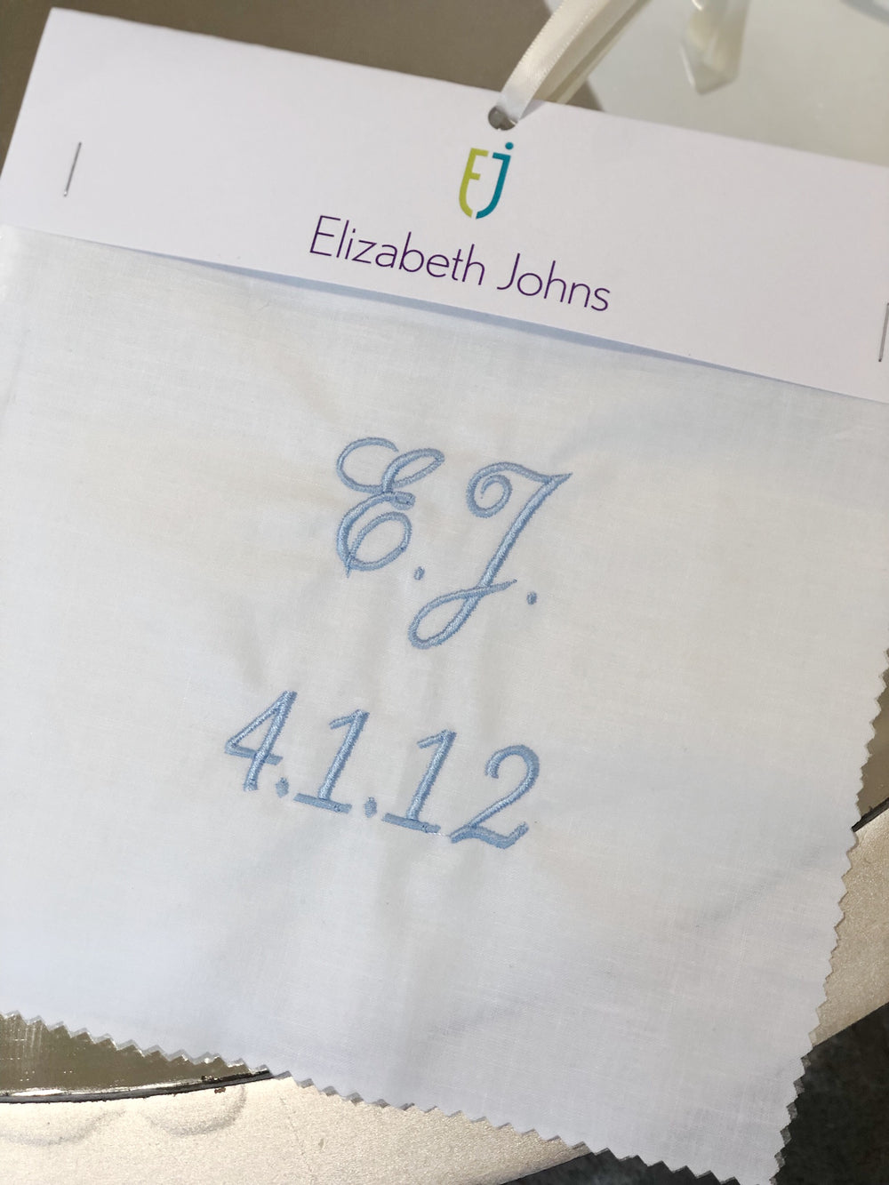 Elizabeth Johns Custom Monogram - Initials & Date