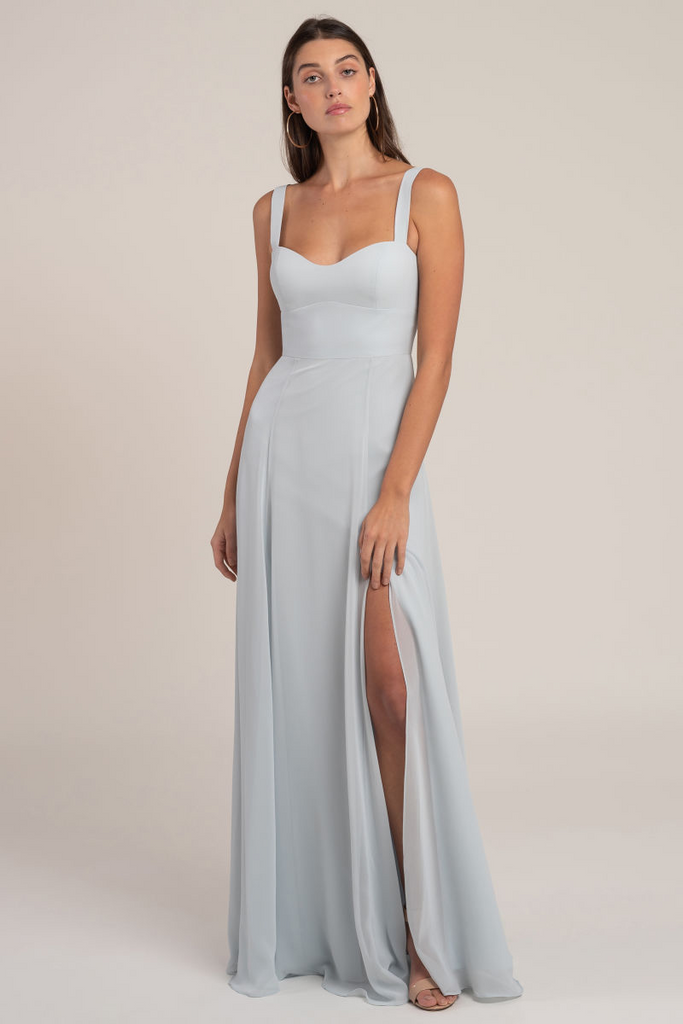 Jenny yoo elizabeth chiffon gown discount