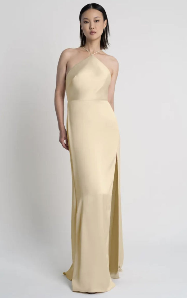 jenny yoo silk bridesmaid dress Jenny Yoo Bridesmaid Dress Sterling Latte