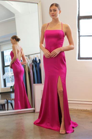 Amsale Bridesmaids "Nakai" Size 8, Fuscia
